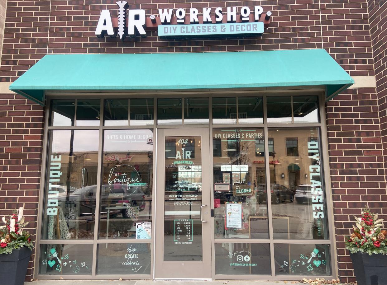 Register for workshops and make your own crafts at AR Workshop in the District at Prairie Trail in Ankeny.