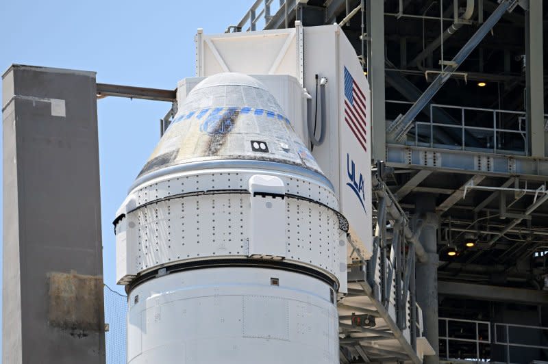 Boeing's long-delayed first crewed Starliner mission was scheduled to launch Monday night from Florida's Cape Canaveral Space Force Station for a 10-day test flight to certify the spacecraft for future manned space missions. Now that launch won't happen until Friday at the earliest. Photo by Joe Marino/UPI