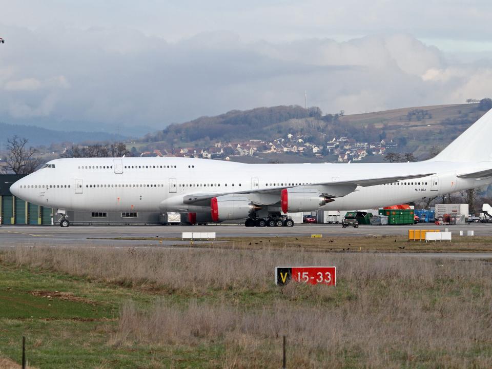 Exterior shot of Boeing 747-8, which has reportedly been dismantled