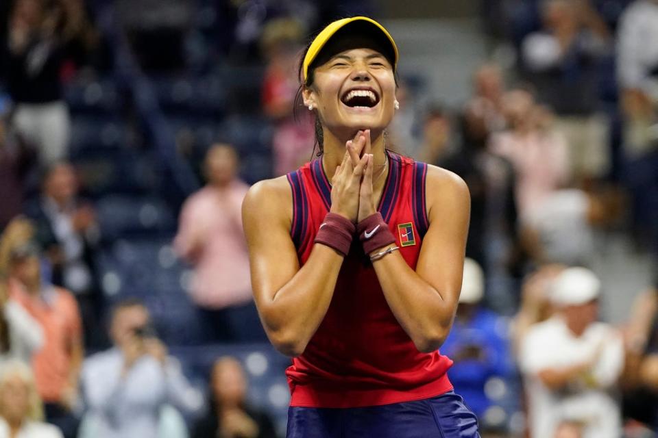 Emma Raducanu is into the final of the US Open  (AP)