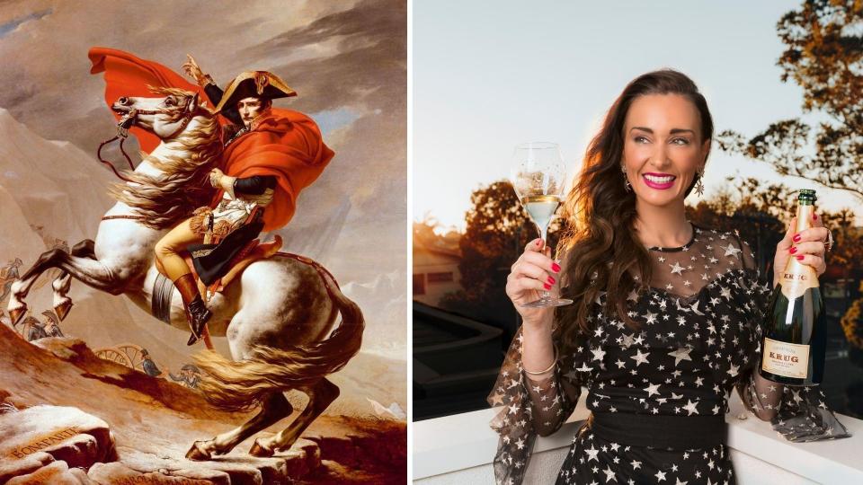 Napoleon Bonaparte inspired Kyla Kirkpatrick. Images: Getty, Supplied