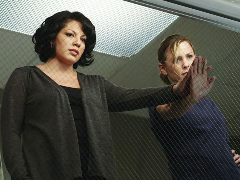 Sara Ramirez and Jessica Capshaw in a still from 'Grey's Anatomy'