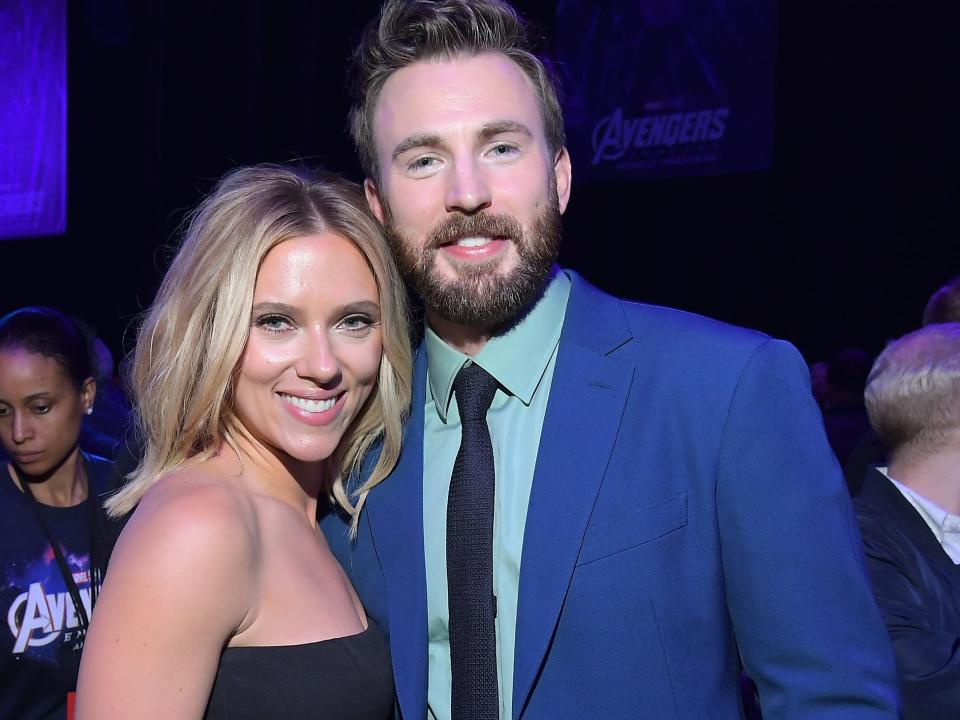 scarlett johansson chris evans avengers endgame