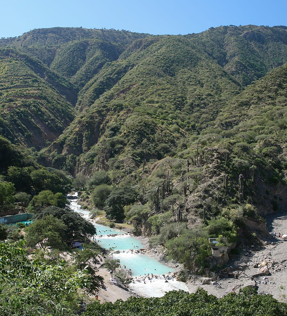 El río de Tolantongo, Hidalgo. Foto: Wikimedia Commons