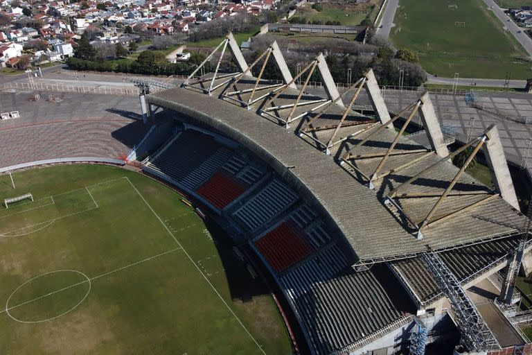 Así se ve hoy el estadio Mundialista de Mar del Plata; la AFA avanzó en conversaciones con el municipio de General Pueyrredón para su concesión