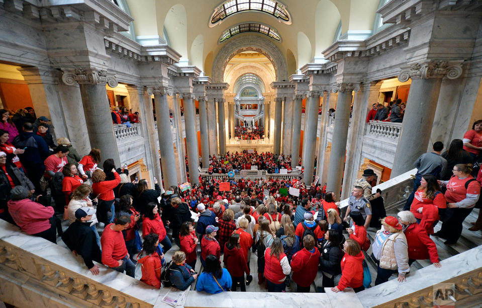 Teacher protests in Kentucky