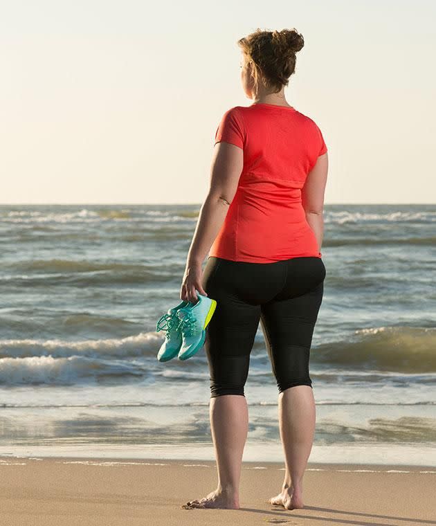 How you would expect plus size leggings to be advertised. Photo: Getty