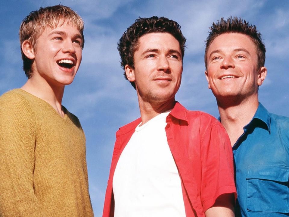 Charlie Hunnam, Aidan Gillen and Craig Kelly in ‘Queer as Folk’, which is leaving Netflix (Channel 4)