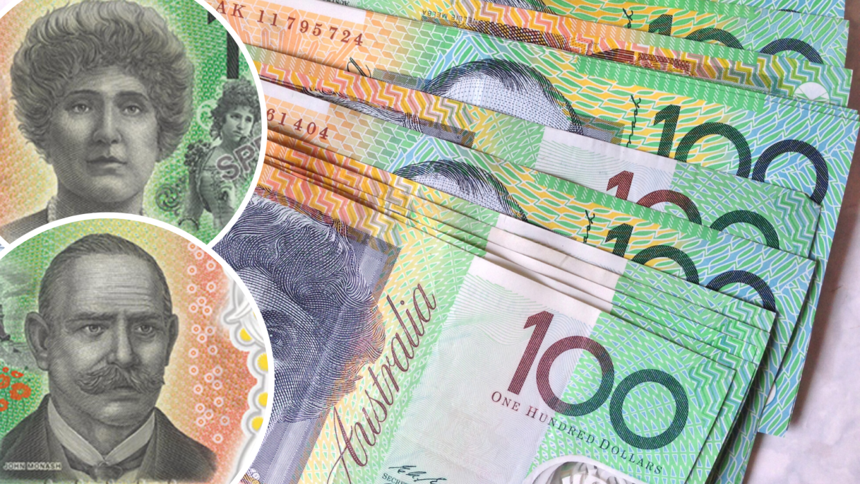 The new $100 note will feature Dame Nellie Melba and Sir John Monash. (Source: Getty, RBA)