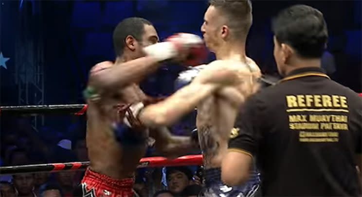 Dorian Price and Jonathan Lecat both recorded a knockdown, but Price wound up winning the fight. (YouTube)