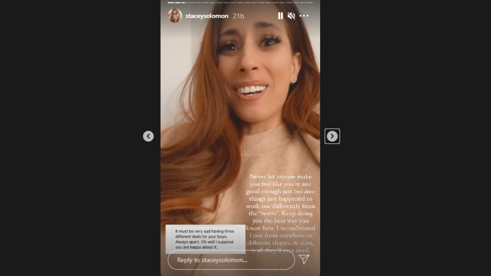 Screengrab from Stacey Solomon Instagram