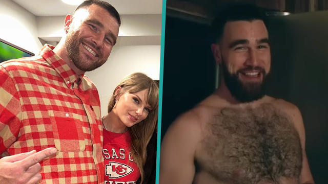 Taylor Swift Fans Left Swooning Over Travis Kelce After Shirtless Spa Video  Resurfaces