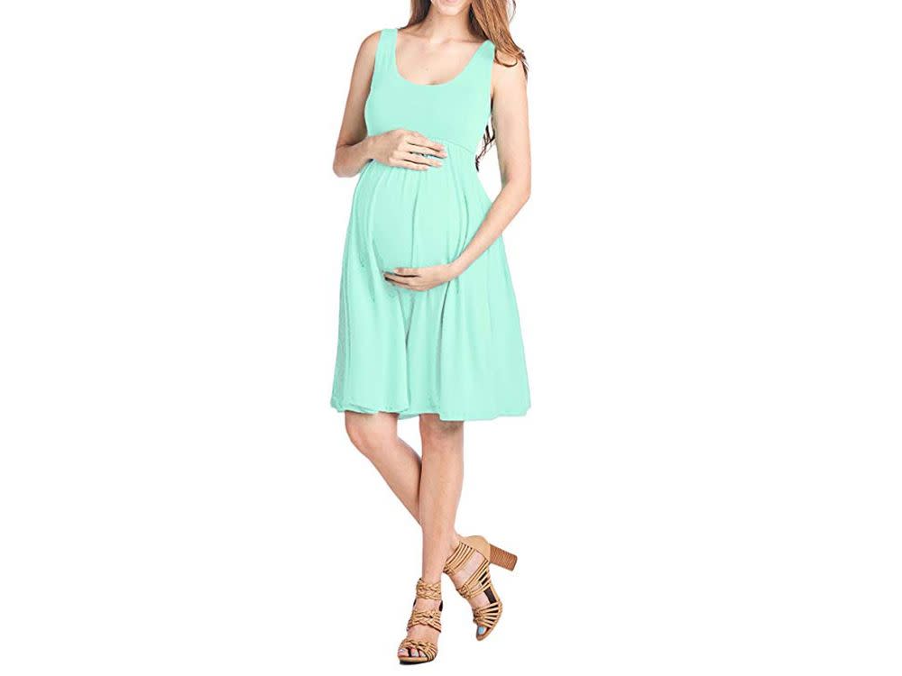 Beachcoco Women&#039;s Maternity Knee Length Tank Dress