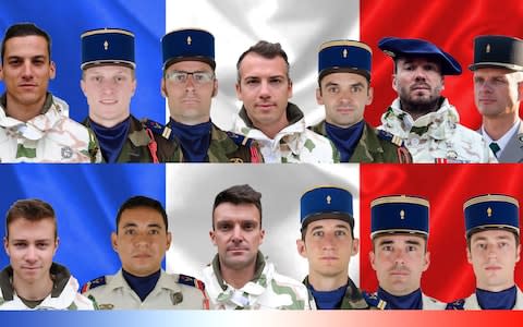 French soldiers die in helicopter crash - Credit: DICOD/HANDOUT/EPA-EFE/REX