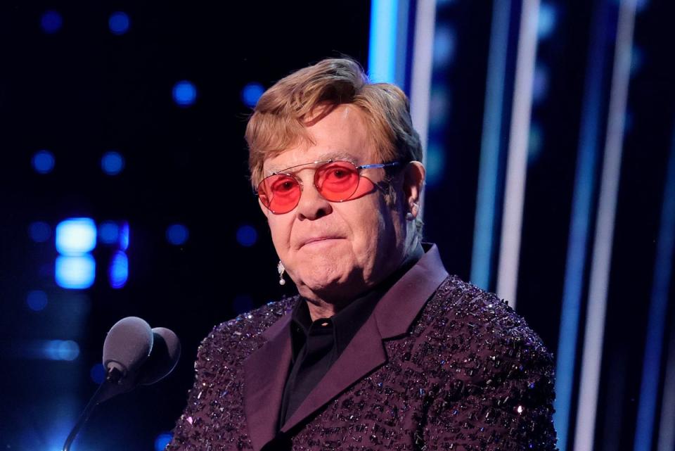 Elton John pictured in 2023 (Getty Images for The Rock and Ro)