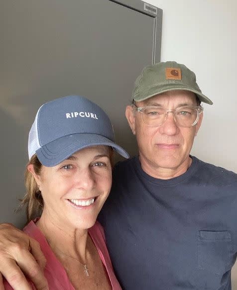 湯姆漢克斯和麗塔威爾森12日確診感染武漢肺炎。（圖／翻攝自Tom Hanks IG）