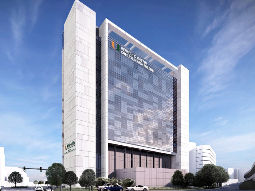 Rendering of a 12-story building