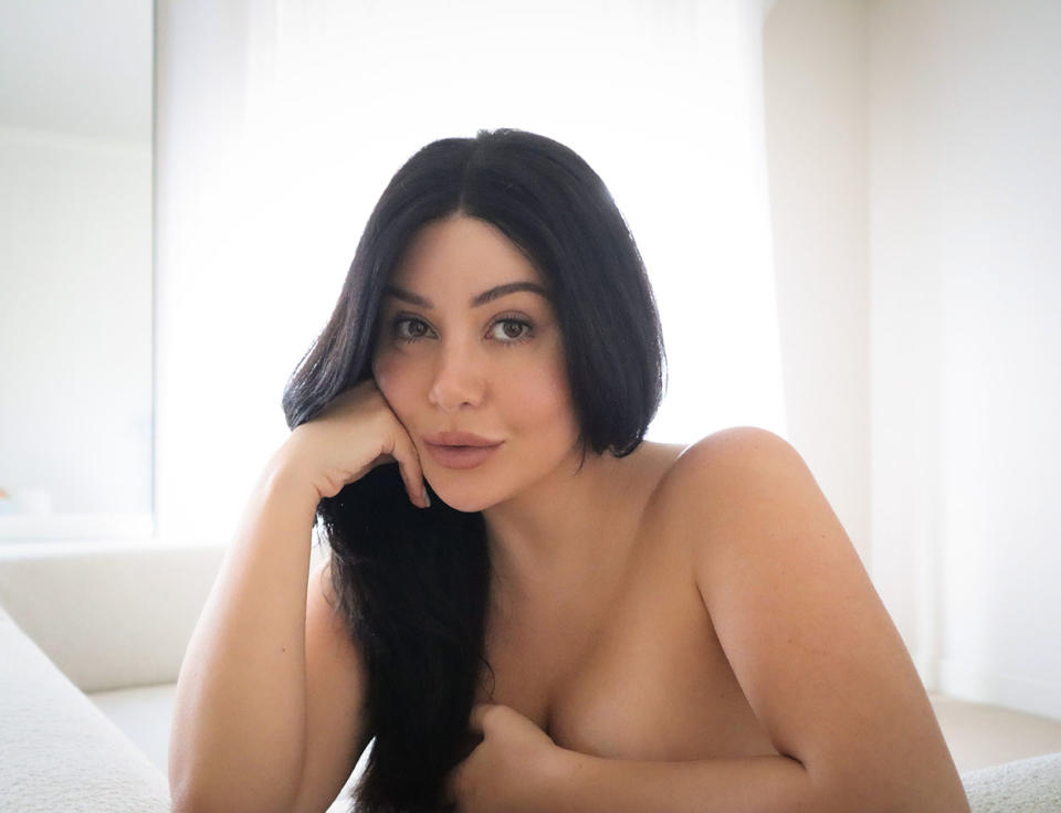 Former Married at First Sight star Martha Kalifatidis posts topless snap