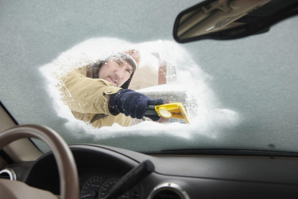 #RelationshipGoals = Your husband scraping the ice off your car.