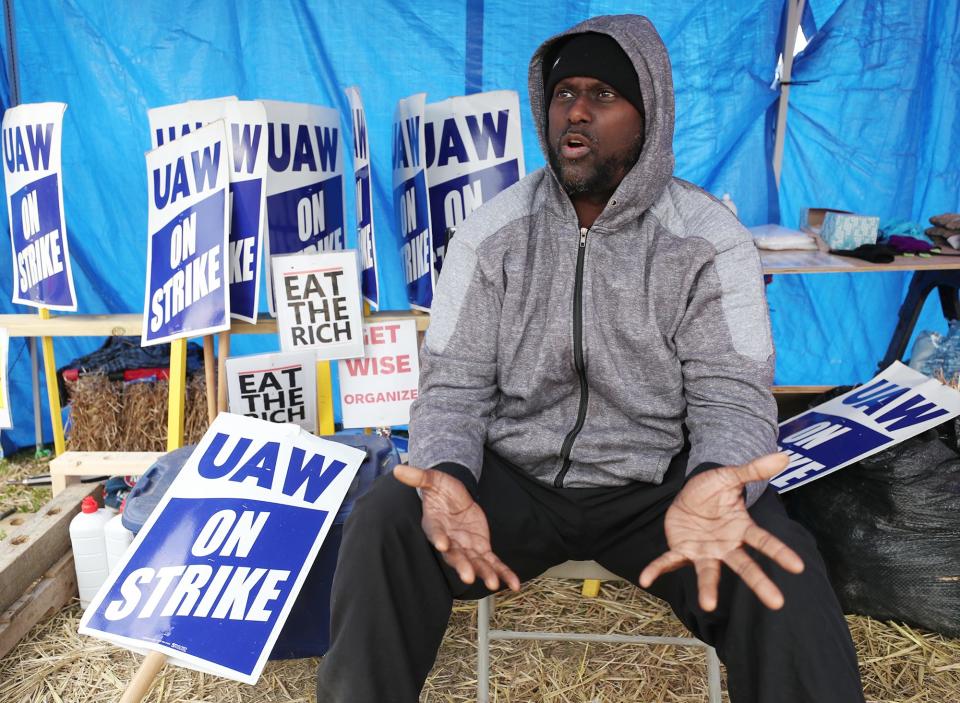 Charvis Brantley, an auto worker from Akron, supports legalizing recreational marijuana in Ohio. "For some reason, we keep demonizing marijuana in Ohio, and I just want to know why," Brantley said.