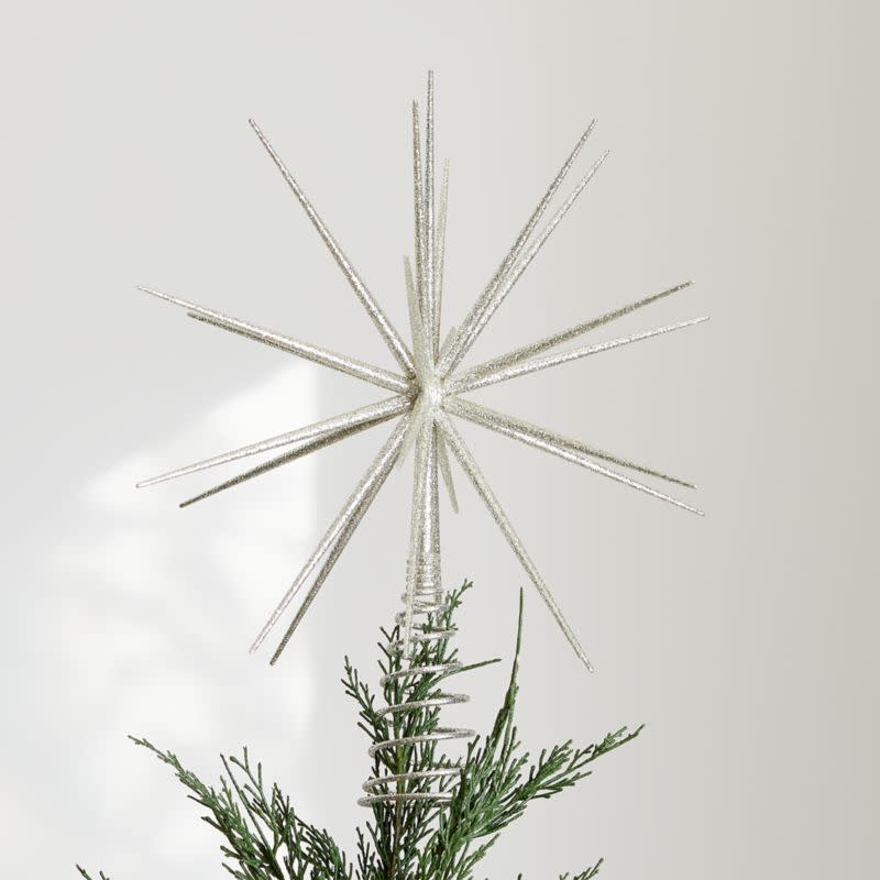 <p><a href="https://go.redirectingat.com?id=74968X1596630&url=https%3A%2F%2Fwww.crateandbarrel.com%2Fglitter-silver-3d-star-tree-topper%2Fs679843&sref=https%3A%2F%2Fwww.townandcountrymag.com%2Fleisure%2Fg42145590%2Fbest-christmas-tree-topper-ideas%2F" rel="nofollow noopener" target="_blank" data-ylk="slk:Shop Now;elm:context_link;itc:0;sec:content-canvas" class="link ">Shop Now</a></p><p>Glitter Silver 3D Star Tree Topper</p><p>crateandbarrel.com</p><p>$29.95</p>