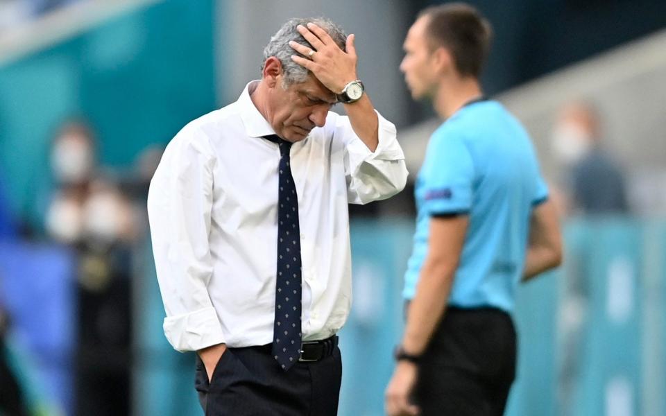Portugal manager Fernando Santos is left scratching his head - AP