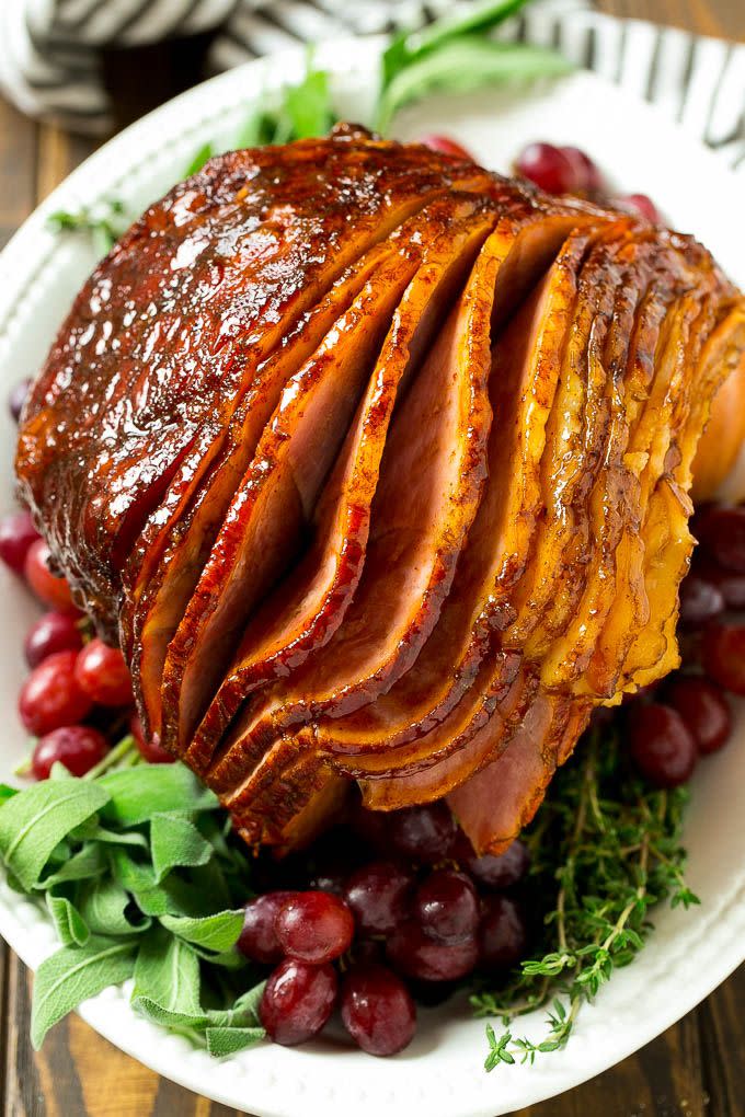 Smoked Ham With Brown Sugar Glaze