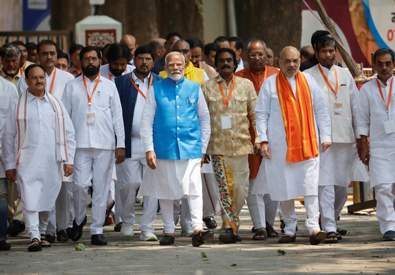 India's PM Narendra Modi files election nomination in Varanasi