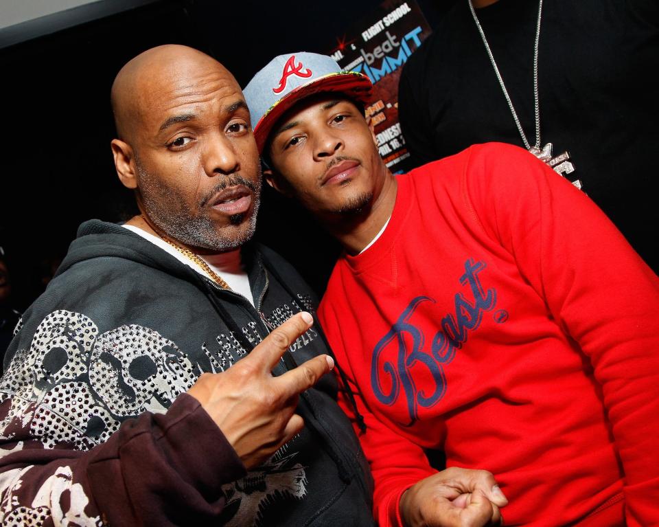 DJ Toomp and Clifford "T.I." Harris attend the BMI 2014 Super Producers Beat Summit at Terminal West on April 16, 2014 in Atlanta, Georgia.