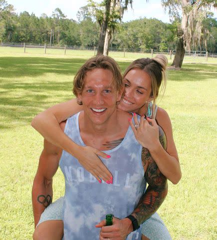 Meghan Haila Instagram Caeleb Dressel with his wife, Meghan Dressel.