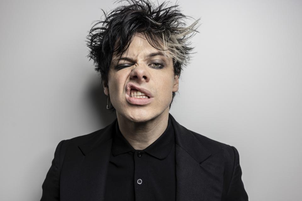 Yungblud poses for portrait photographs in London, Tuesday, March 19, 2024. (Photo by Vianney Le Caer/Invision/AP)