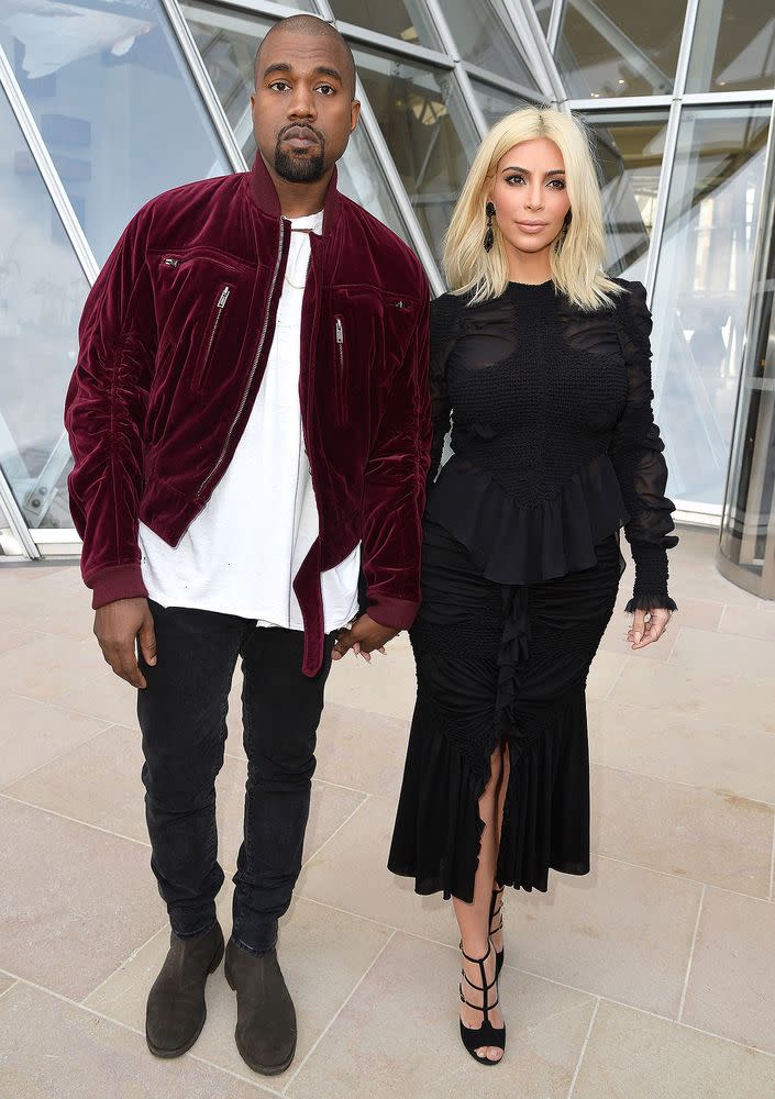 Kanye West (left) and Kim Kardashian West