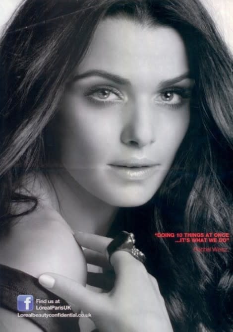 The cosmetics ad featuring actress Rachel Weisz is banned in the U.K.