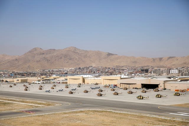 Kabul airport (Dan Kitwood/PA)