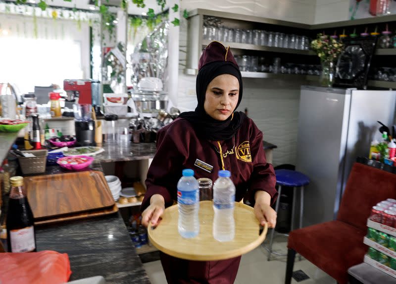 Sandwiches and a safe space: a Gaza restaurant run by women, for women