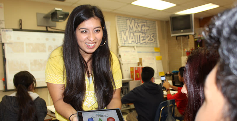 San Antonio master teacher Adriana Abundis is a dual language mathematics teacher at Lanier High School, located in one of the poorest neighborhoods in the country. (Courtesy of San Antonio Independent School District)