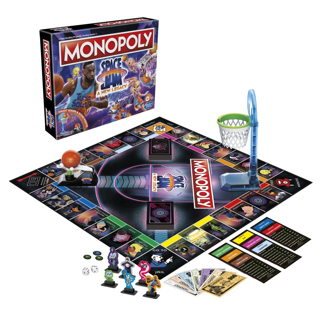 Hasbro's putting a new spin on Monopoly with a  'Space Jam: A New Legacy' edition (Photo: Hasbro)