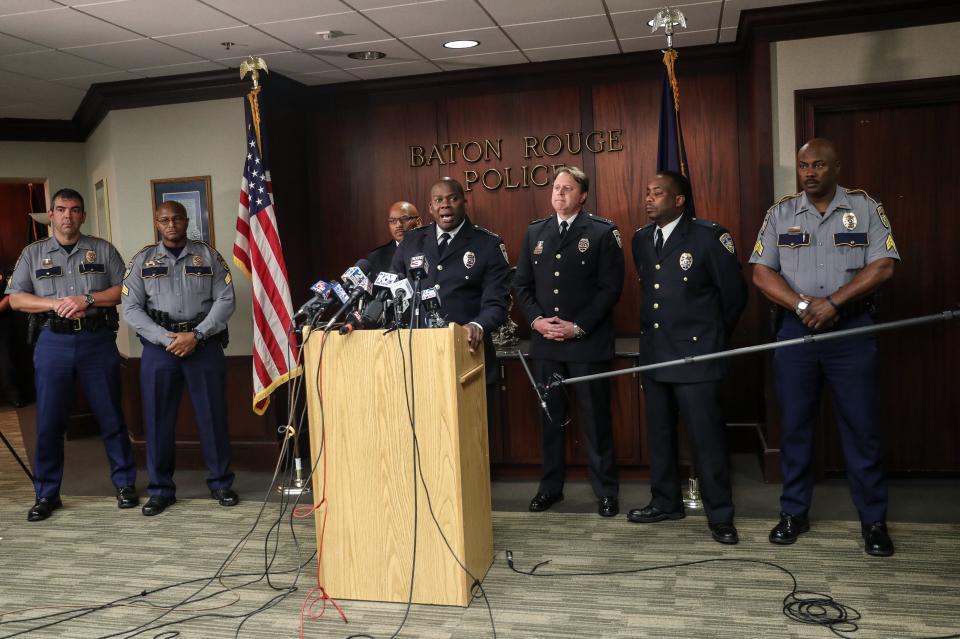 Baton Rouge Police Chief Murphy Paul announces the disciplinary action against the officer who shot Alton Sterling in 2016.