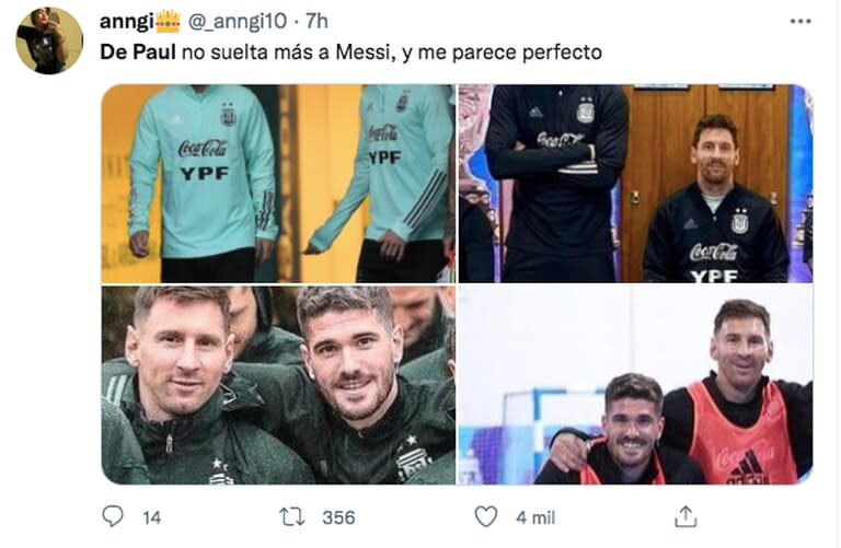 "De Paul no suelta más a Messi, y me parece perfecto"