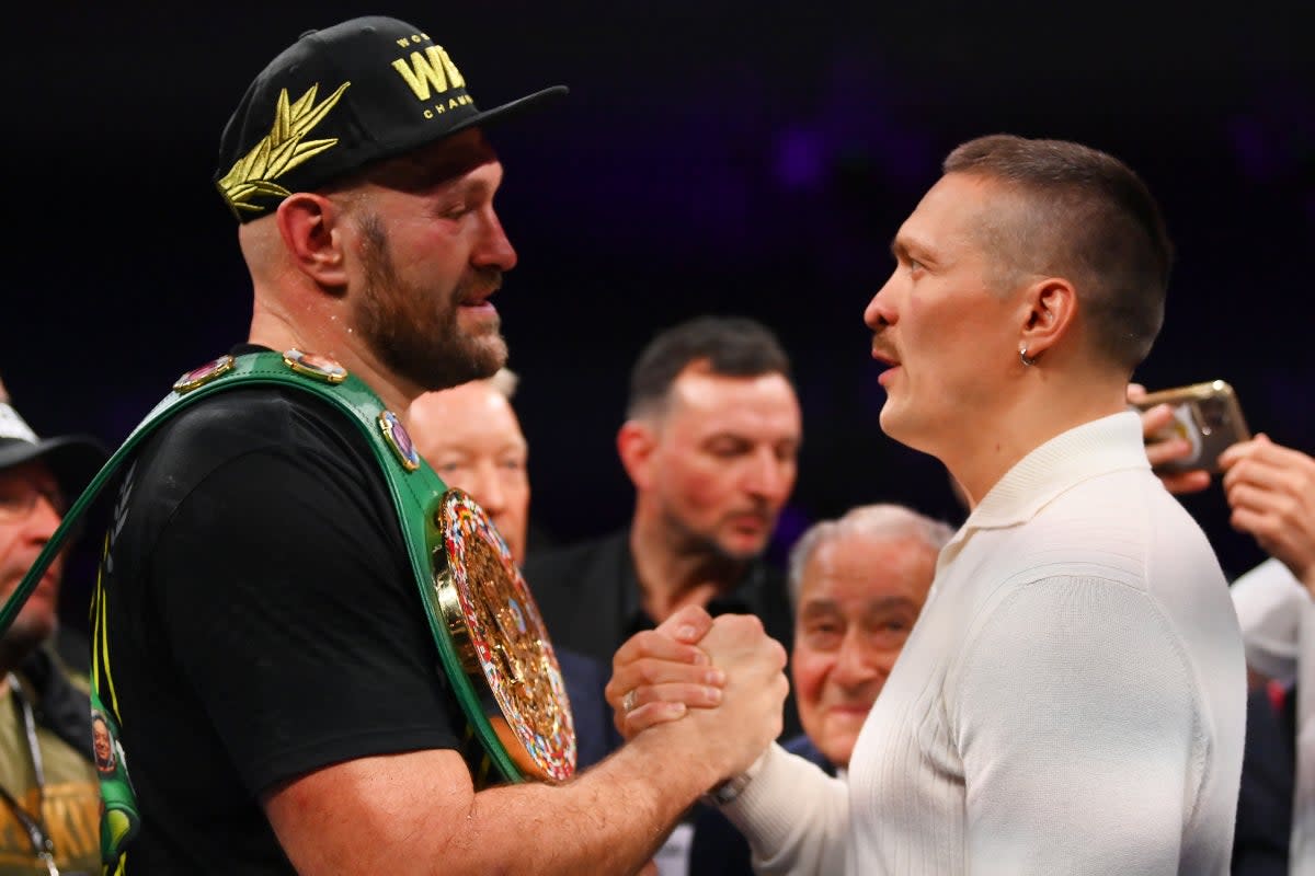 Tyson Fury will fight Oleksandr Usyk on May 18 (Getty Images)