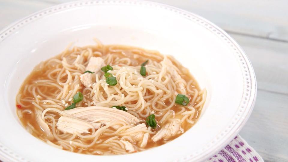 Sriracha Chicken Noodle Soup