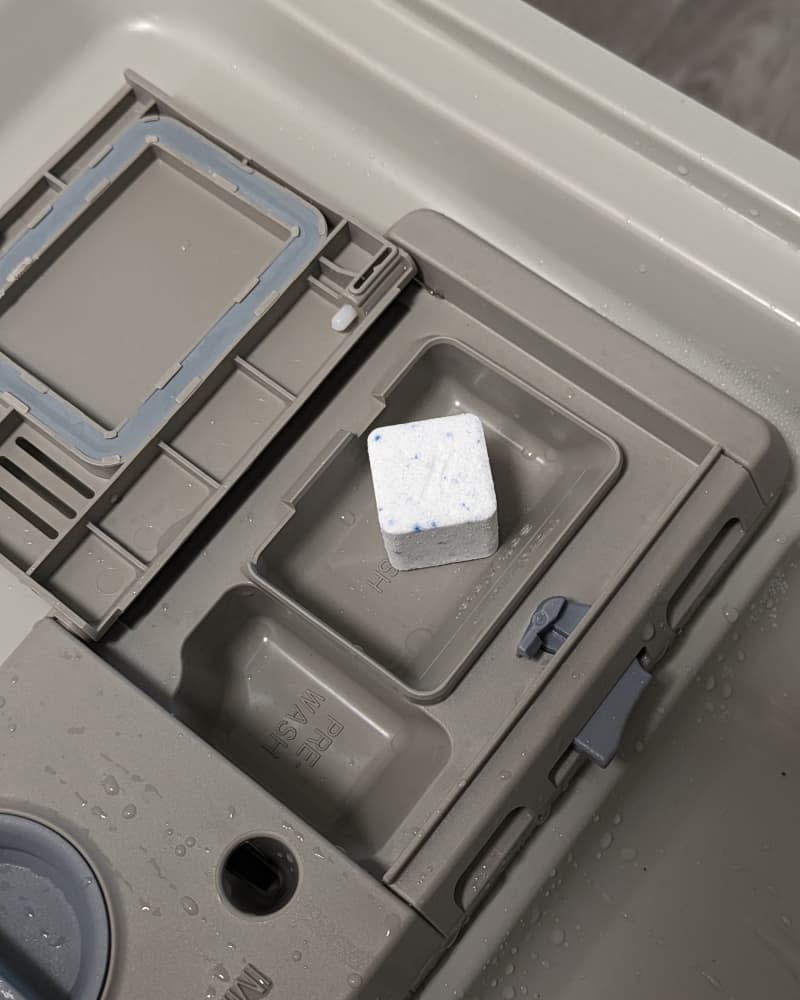 Nelli's Dish Cube in dishwasher