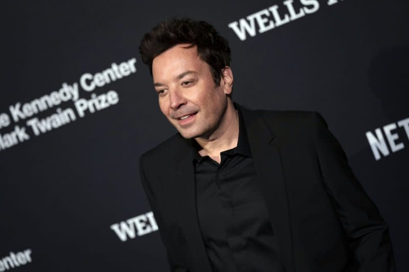 Jimmy Fallon attends the Mark Twain Prize For American Humor at The Kennedy Center in Washington on Sunday. Photo by Bonnie Cash/UPI