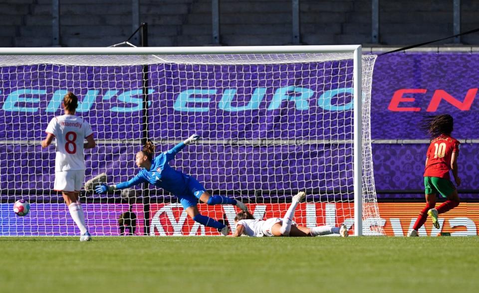 Jessica Silva scores for Portugal (Martin Rickett/PA) (PA Wire)