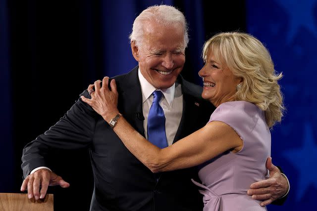 <p>Win McNamee/Getty Images</p> Joe Biden and Dr. Jill Biden