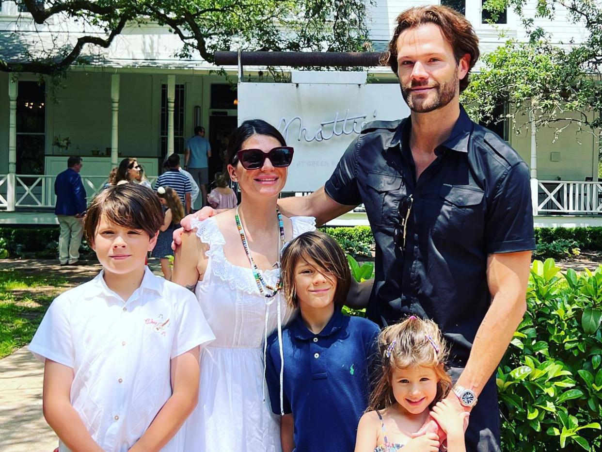 Jared and Genevieve Padalecki with their kids