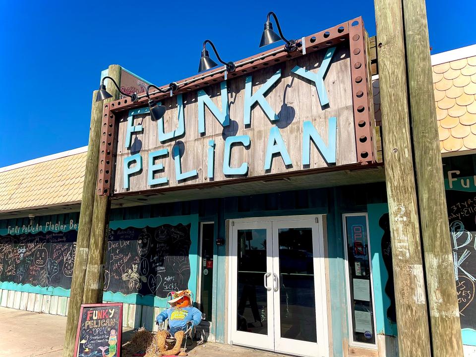 Funky Pelican in Flagler Beach.