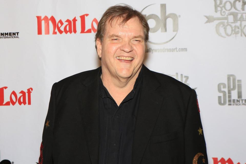 LAS VEGAS, NV - OCTOBER 03: Singer Meat Loaf arrives at the show "RockTellz & CockTails presents Meat Loaf" at Planet Hollywood Resort & Casino on October 3, 2013 in Las Vegas, Nevada. (Photo by Gabe Ginsberg/FilmMagic)