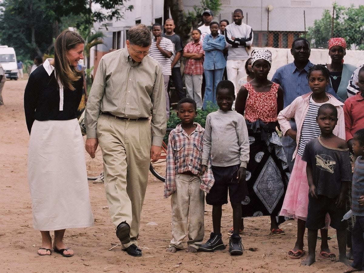 bill gates in africa