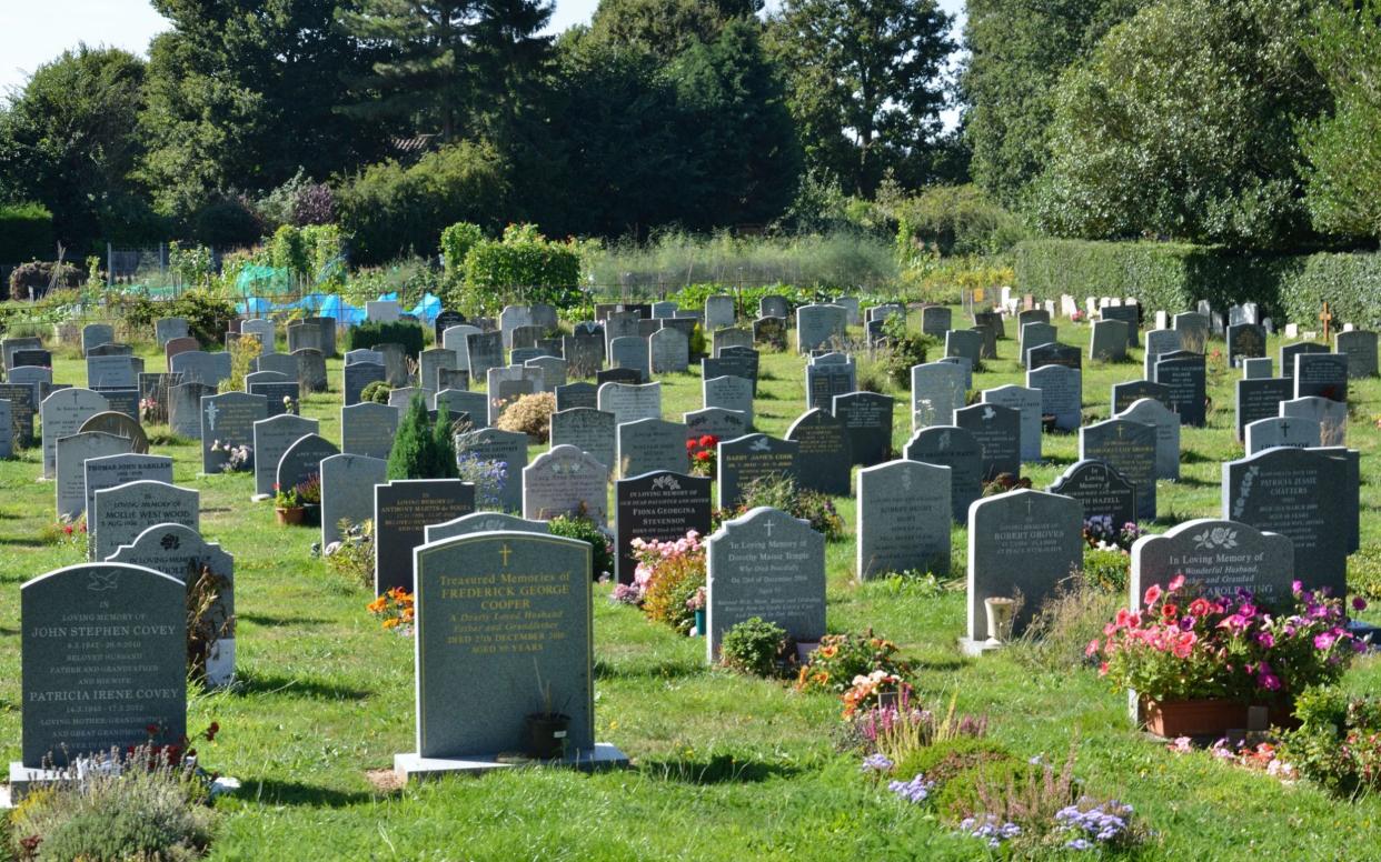 Gravestones could feature foreign inscriptions without English translations   - www.alamy.com